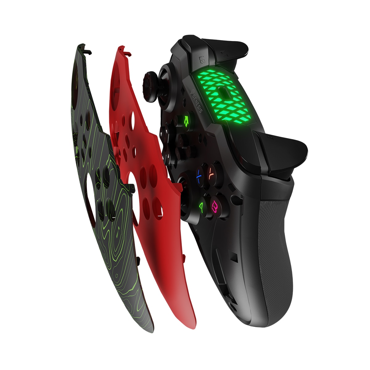 Mando de Juegos inalámbrico Genesis MANGAN 400 rojo (para PC/Nintendo Switch/SmartPhone) Rojo-4