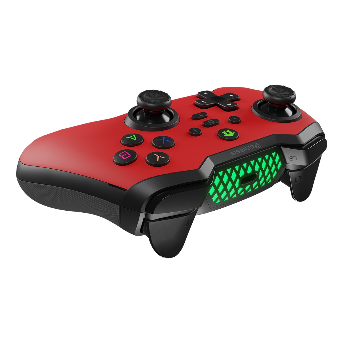 Mando de Juegos inalámbrico Genesis MANGAN 400 rojo (para PC/Nintendo Switch/SmartPhone) Rojo-7