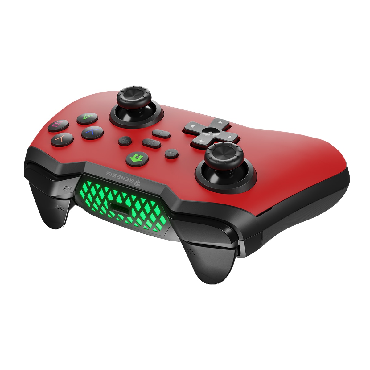 Mando de Juegos inalámbrico Genesis MANGAN 400 rojo (para PC/Nintendo Switch/SmartPhone) Rojo-8