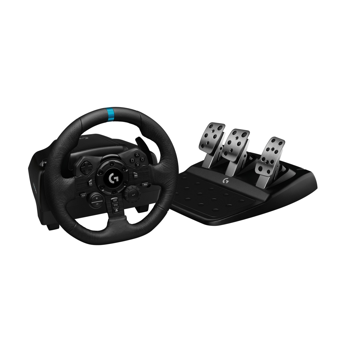Volante de simulación de carreras Logitech G923 TrueForce para PlayStation y PC Negro-1