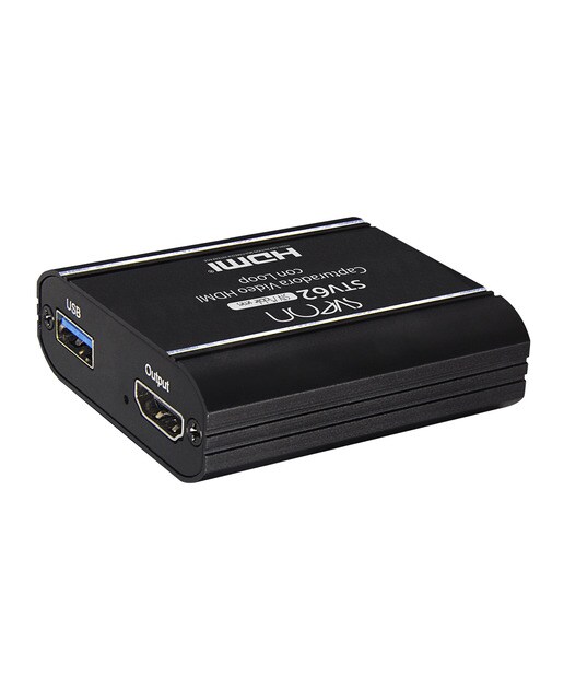 Capturadora de vídeo Sveon STV62, USB / HDMI con Loop out Negro-1
