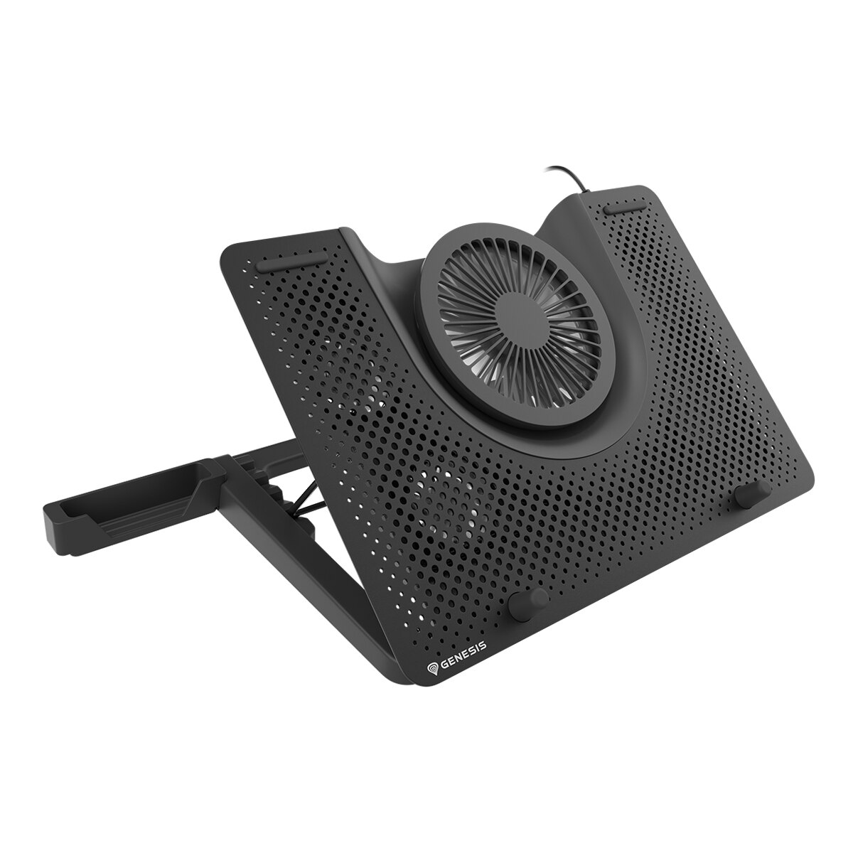 Base refrigeradora Genesis Oxid 550 RGB para portátiles Gaming hasta 17,3" Negro / Rojo-4