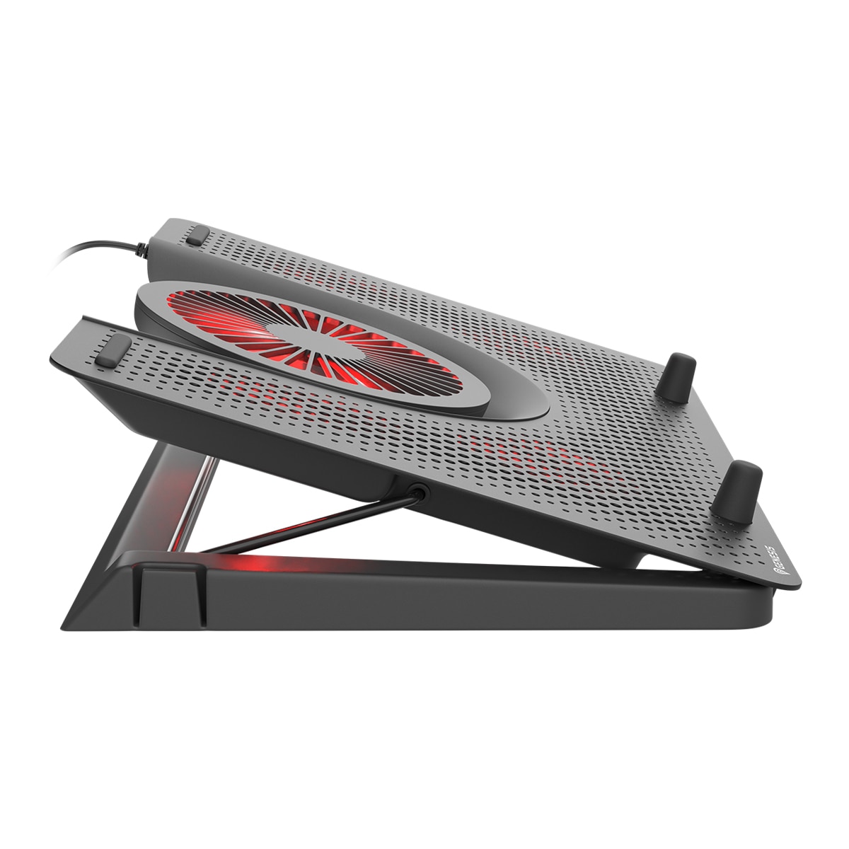Base refrigeradora Genesis Oxid 550 RGB para portátiles Gaming hasta 17,3" Negro / Rojo-11