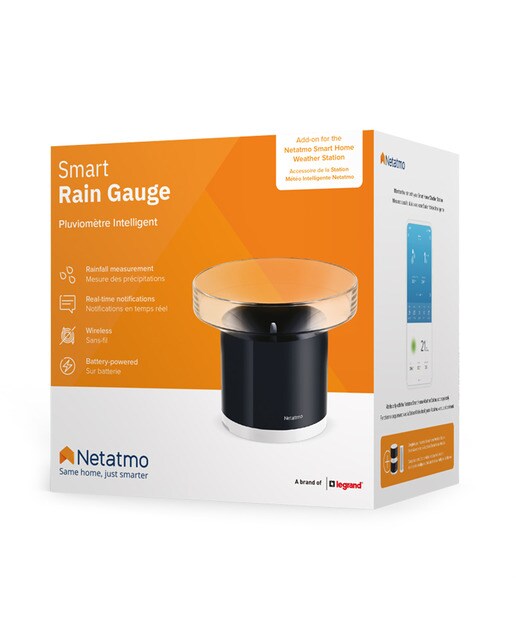 Pluviómetro inteligente Netatmo Negro / Transparente-7