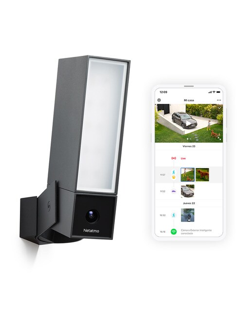 Cámara de seguridad exterior Netatmo Presence Negro-3