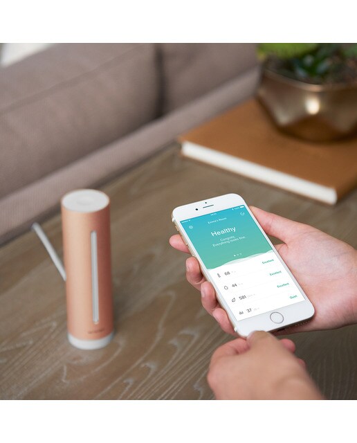 Medidor de calidad del aire Netatmo Healthy Home Coach Rosa-6
