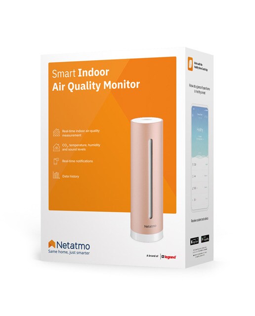 Medidor de calidad del aire Netatmo Healthy Home Coach Rosa-8
