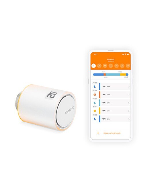Válvula inteligente adicional para radiador Netatmo by Starck Blanco-3