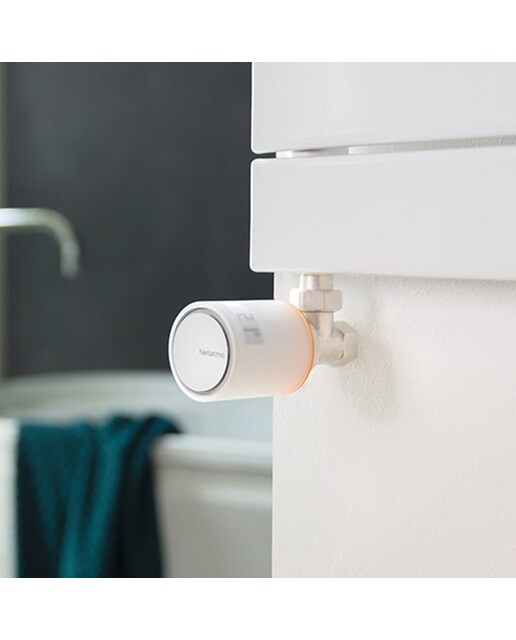 Válvula inteligente adicional para radiador Netatmo by Starck Blanco-4