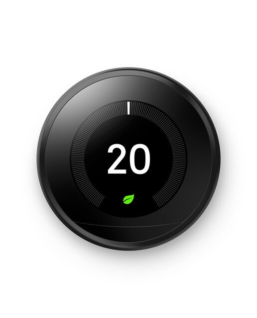 Termostato inteligente Google Nest Learning de 3ª Gen. Negro