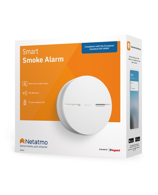 Detector de humo inteligente Netatmo NSA-EC Blanco-7