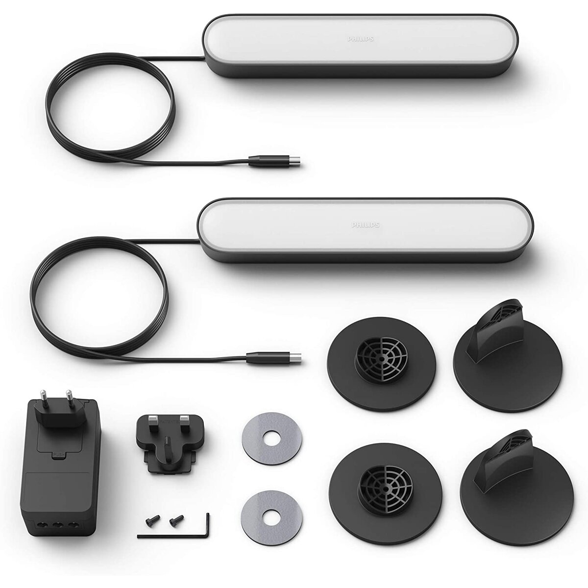 Pack 2 Barras de Luz Philips Hue Play White and Color Ambiance - Preto 2