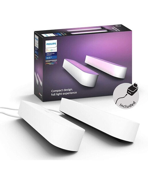 Pack doble barra blanca de luces Philips Hue Play White and color ambiance