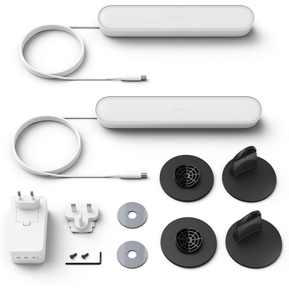 Pack doble barra blanca de luces Philips Hue Play White and color ambiance 2