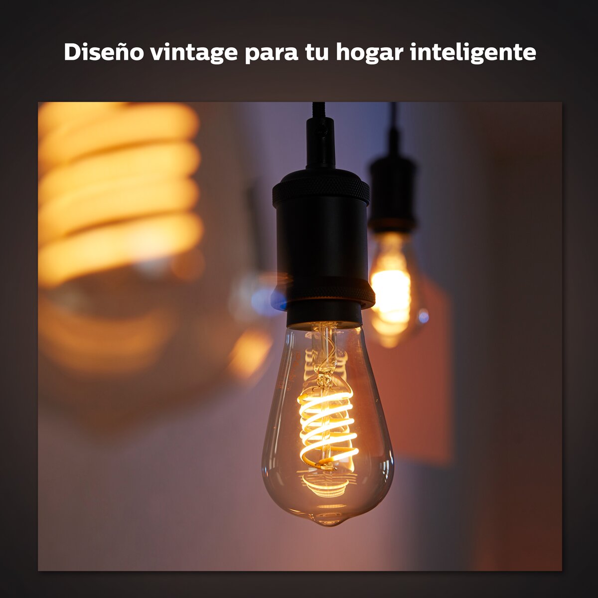 Bombilla LED inteligente Philips Hue White A60 Cristal-3