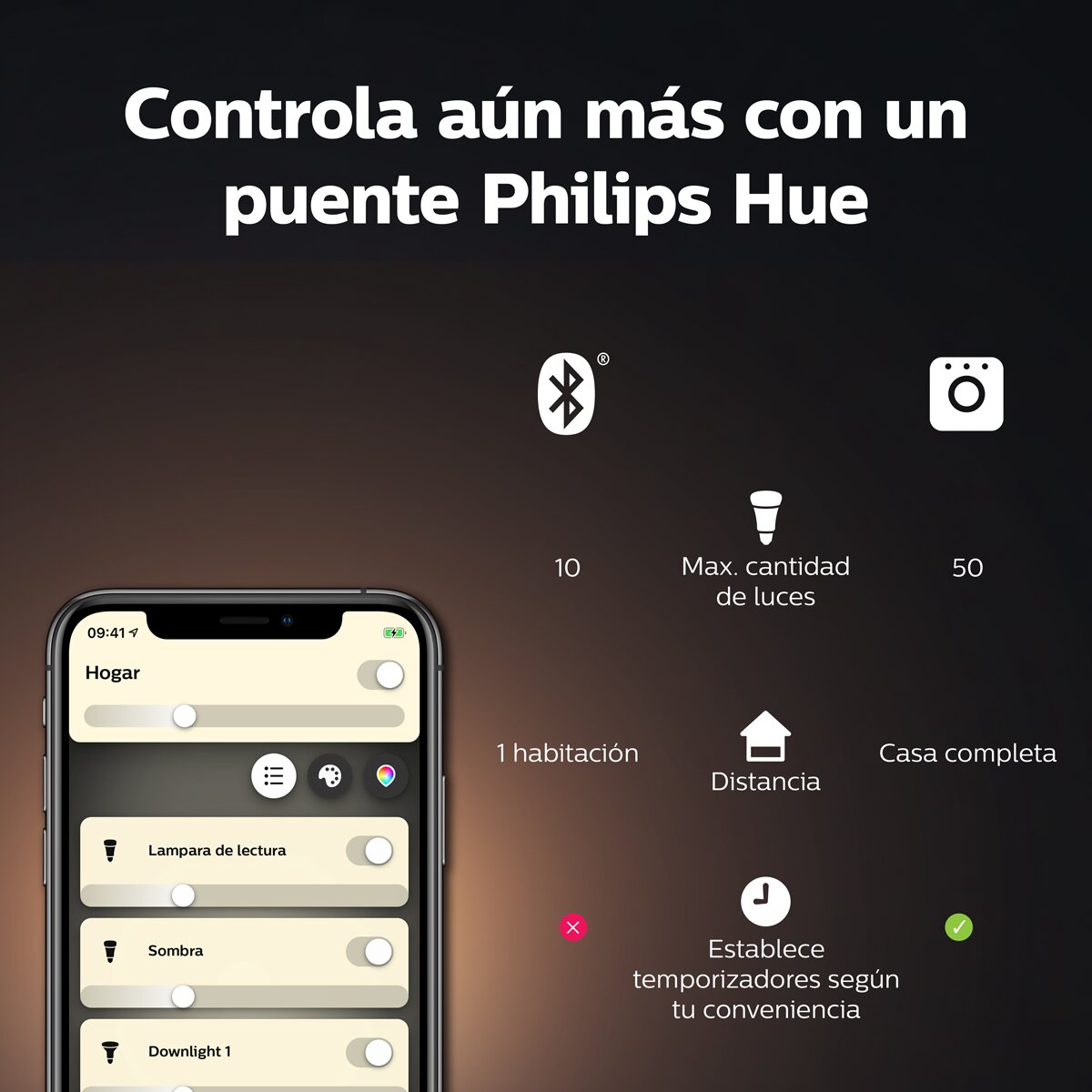 Bombilla LED inteligente Philips Hue White ST64 - Cristal Cristal-4