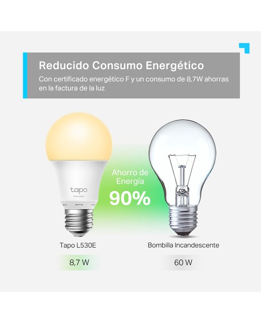 Bombilla Smart Wi-Fi regulable Tapo L510E Blanco-3