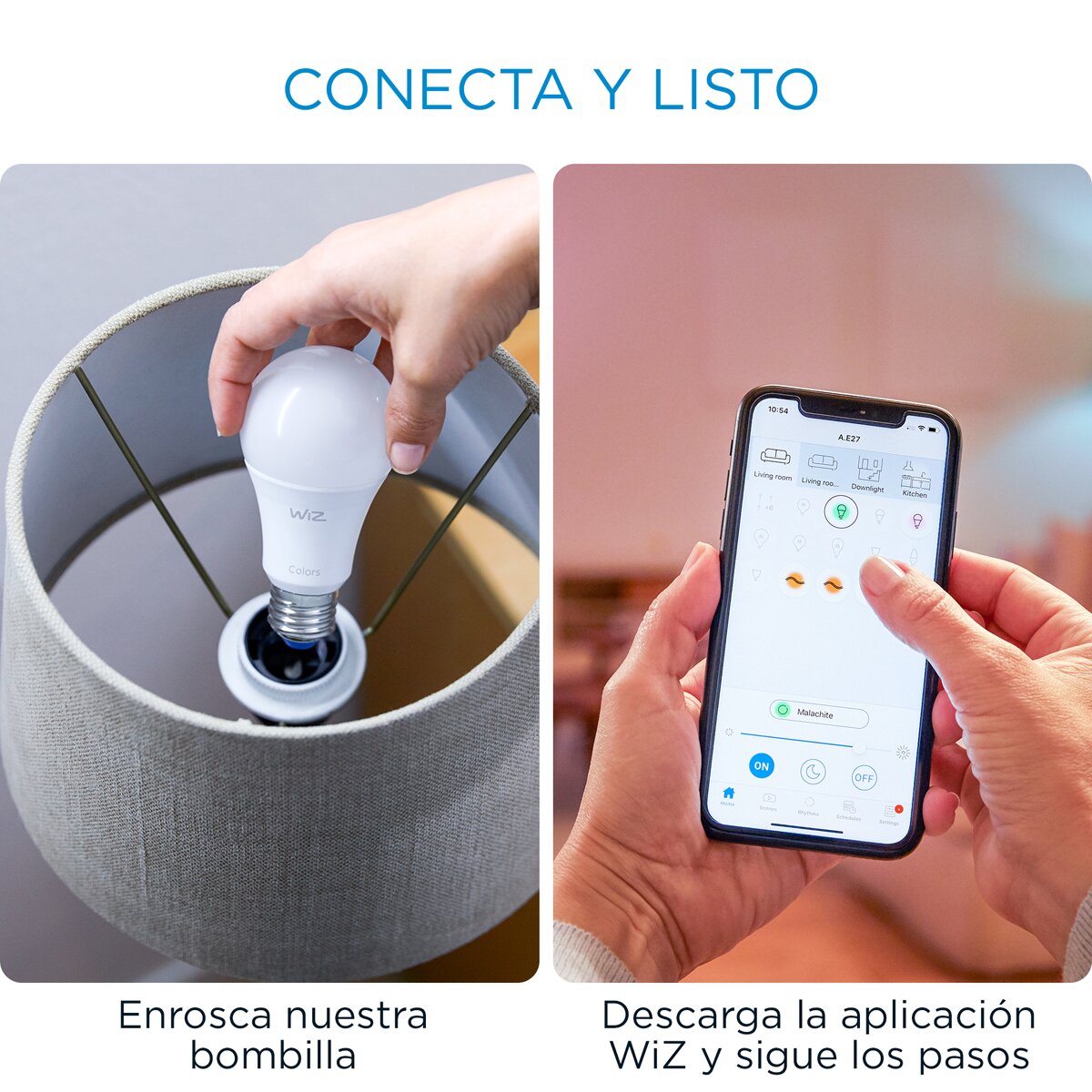 Lâmpada Inteligente WiZ LED Regulável Branca A60 60W E27 WiFi e Bluetooth 3