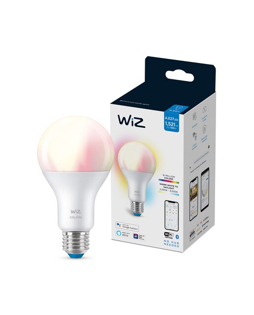 Imagem 0 de Lâmpada Inteligente WiZ LED Cores Reguláveis A67 100W E27 WiFi e Bluetooth