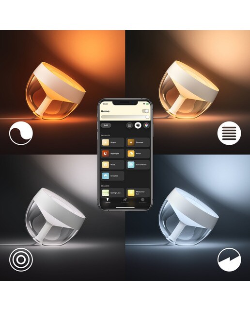 Candeeiro de mesa Philips Hue Iris White and color Ambiance Branco-4
