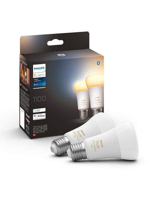 Pack 2 bombillas Philips Hue White Ambiance 10,5W E27 - Blanco Blanco-3