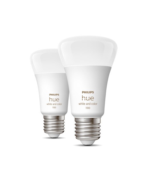 Pack 2 Lâmpadas Philips Hue White&Color 10,5W E27 Branco-2