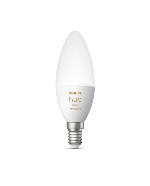 Philips - Bombilla LED Philips Hue White and Ambiance, vela B39 E14.