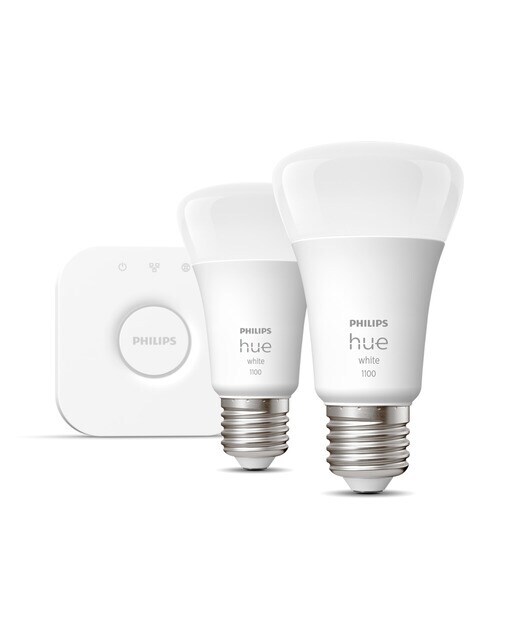 Pack 2 bombillas LED Philips HUE White + HUE Bridge