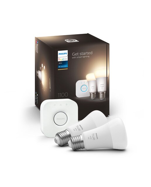 Imagen 3 de Pack 2 bombillas LED Philips HUE White + HUE Bridge