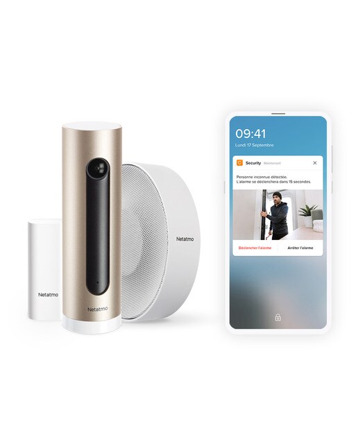 Sistema de alarma con vídeo inteligente Netatmo - Aluminio / Dorado Aluminio / Dorado-2