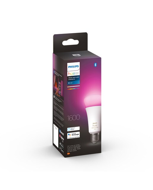 Bombilla Philips Hue White and Color Ambiance 13,5W A67 E27 - Blanco Blanco-2