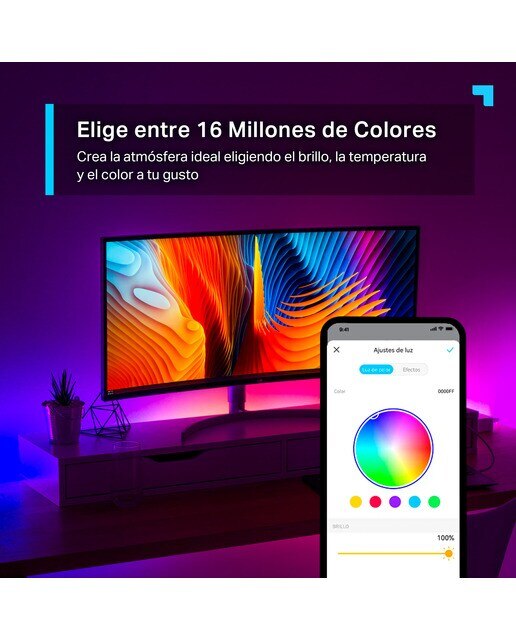 Tira de luz Wi-Fi inteligente Tapo L900-10 - Transparente Transparente-6