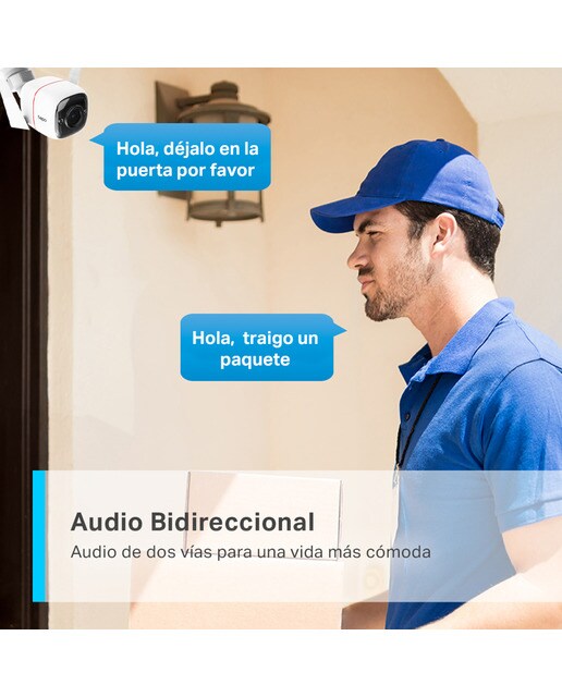 Câmara de Vigilância Exterior sem Fios TC65 3MP Branco-5