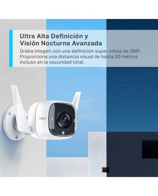 Câmara de Vigilância Exterior sem Fios TC65 3MP Branco-6
