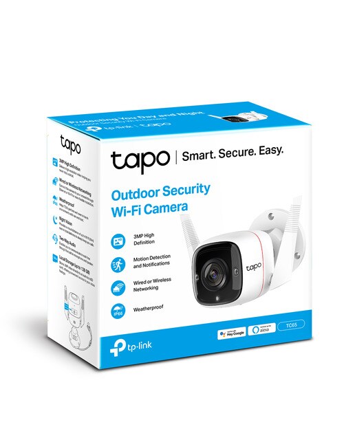 Câmara de Vigilância Exterior sem Fios TC65 3MP Branco-7