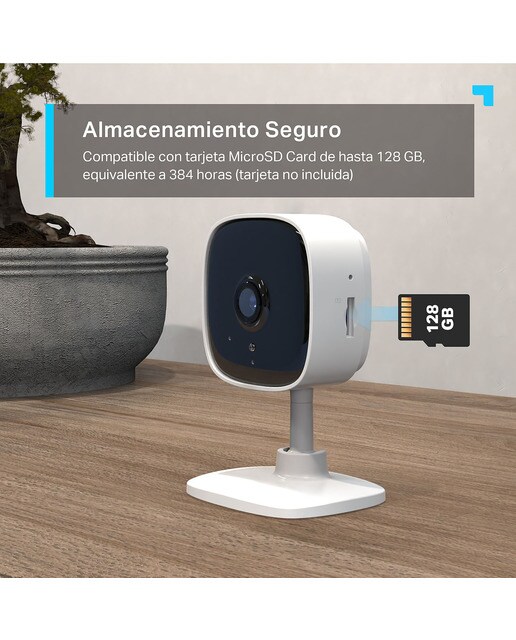 Cámara de Vigilancia Tapo TC60, 1080p, Visión nocturna, Detección movimiento, WiFi Blanco-6