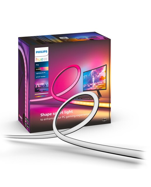 Tira de luces LED Philips Hue Play Gradient para PC - 24-27" Blanco-1