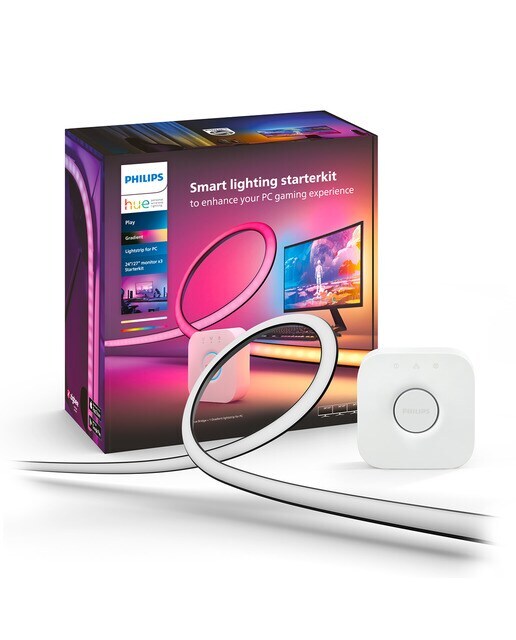 Kit de inicio 3 Tiras de luces Philips Hue Play Gradient para PC - 24-27