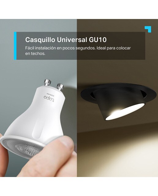 Lâmpada Led Branca Wi-Fi GU10 Branco-5