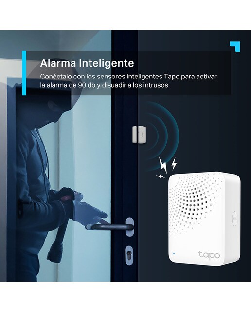 Hub Inteligente com Alarme Branco-5