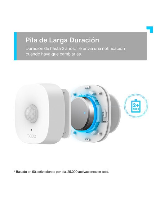Sensor de movimiento inteligente Tapo T100 Blanco-9