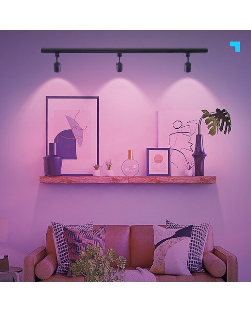Lâmpada Led Multicolor Wi-Fi GU10 Branco-8