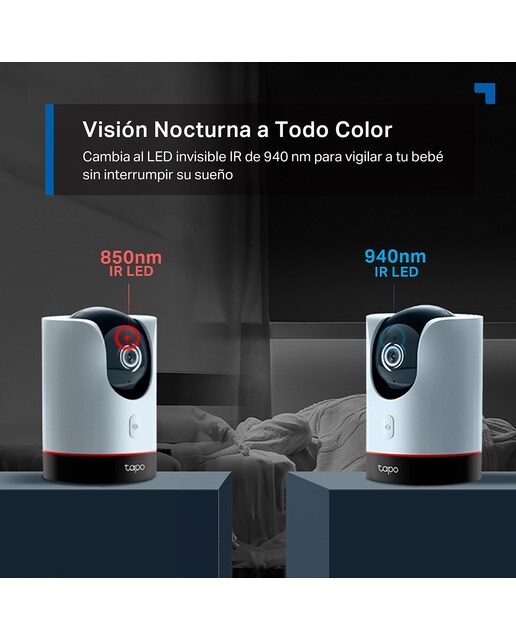 Cámara de vigilancia TP-Link Tapo C225, rotación 360º, 2K QHD, detección Inteligente IA de personas, mascotas y vehículos, visión nocturna Blanco-8