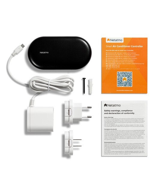 Pack 2 Controles de aire acondicionado inteligente Netatmo Negro / Blanco-3