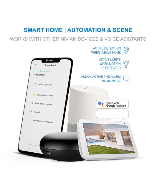 Mando a distancia universal Wi-Fi Nivian NVS-SMARTIR-W2 Negro-6
