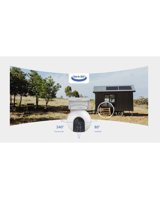 Cámara de vigilancia exterior 360º EZVIZ EB8 con batería 4G LTE Blanco-7