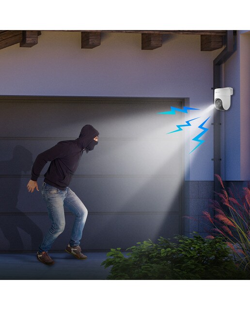 Câmara IP de Vídeo Vigilância Exterior EZVIZ H8c Rotativa 360º 2K Branco-6