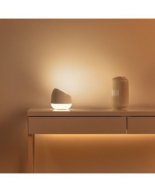 Lámpara de sobremesa portátil Wiz Squire con luz regulable Blanco-7