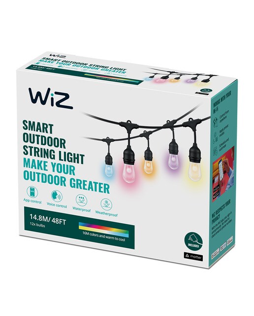 Guirnalda LED para exterior WiZ conectada con cambio de color Multicolor-2