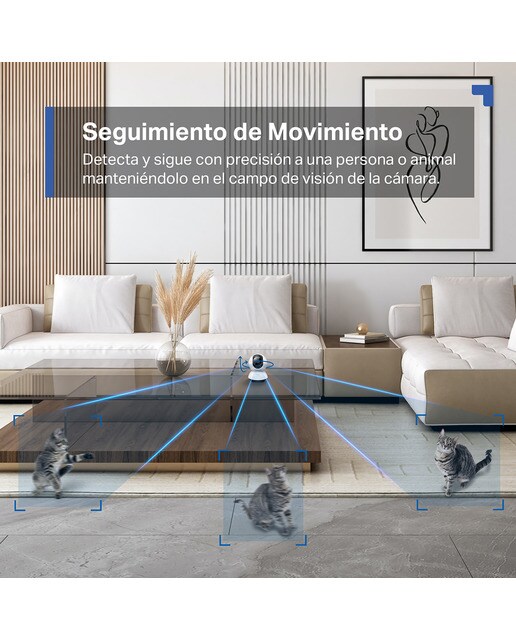 Câmara de Vigilância IP Tapo TC72 , 2K QHD, Visão Noturna, Deteção Inteligente de IA, 360° Branco-5